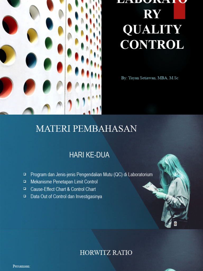Pengendalian Mutu Laboratorium dan Horwitz | PDF | Teknologi & Rekayasa