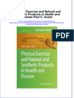 Full Ebook of Physical Exercise and Natural and Synthetic Products in Health and Disease Paul C Guest Online PDF All Chapter