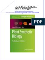 Full Ebook of Plant Synthetic Biology 1St Edition Matias D Zurbriggen Online PDF All Chapter