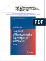 Full Ebook of Handbook of Nanocomposite Supercapacitor Materials Iii Selections Kamal K Kar Online PDF All Chapter