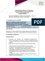 Guia de Actividades y Rúbrica de Evaluación-Unidad 2-Tarea 3-Ejecución Comprender, Resumir, Representar