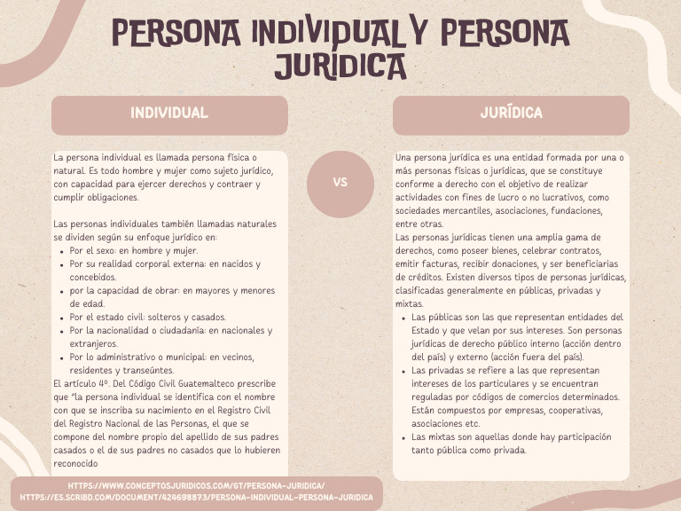 Persona Individual y Juridica | PDF | Justicia | Crimen y violencia
