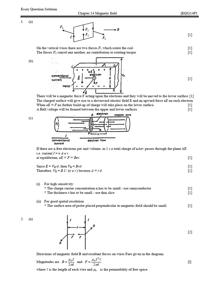 Hall Effect in Magnetic Fields | PDF | Magnetic Field | Inductor