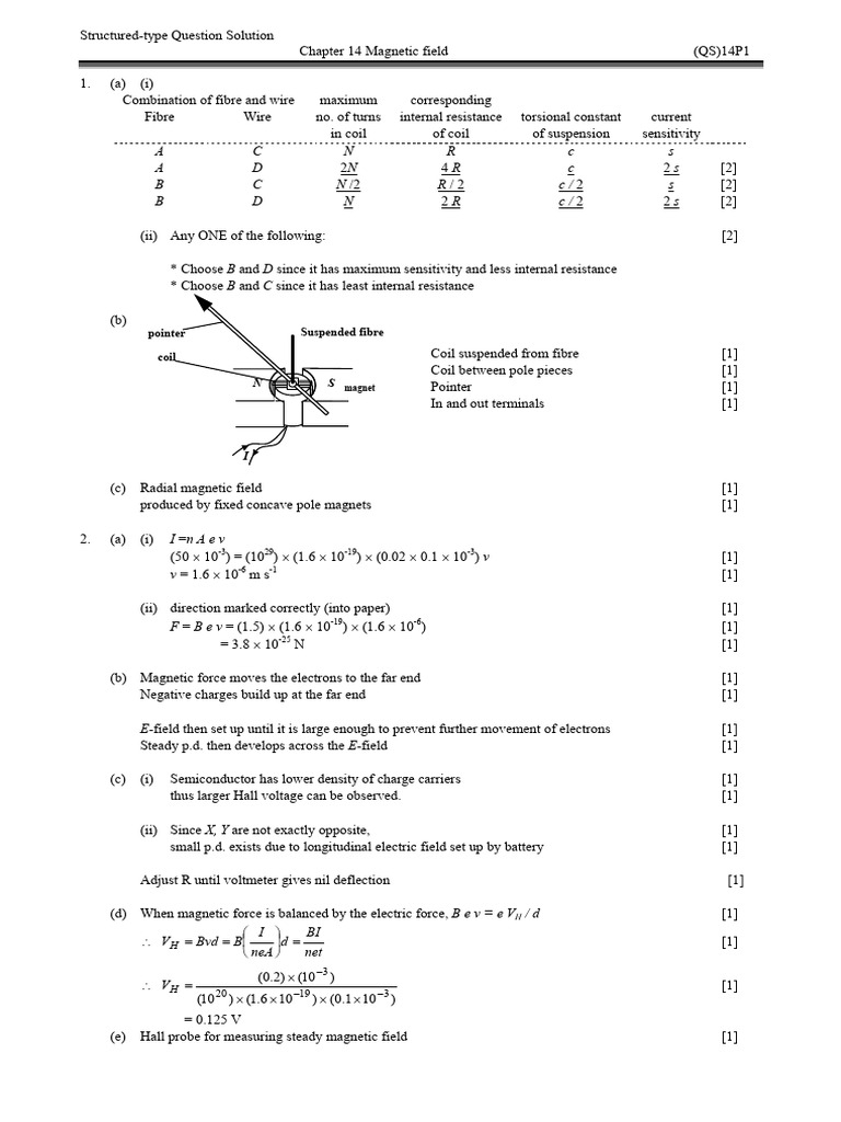 Magnetic Field Concepts and Calculations | PDF | Magnetic Field | Inductor