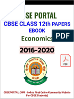CBSE Class 12 Papers Economics Ebook