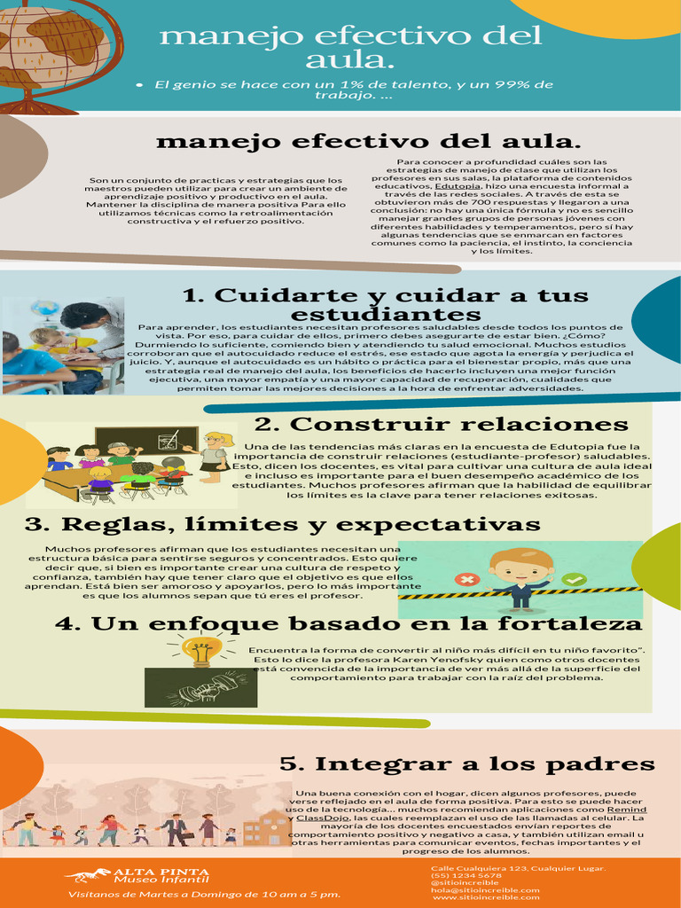 Estrategias para Manejo Efectivo del Aula | PDF | Salón de clases ...