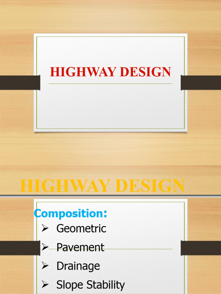 Comprehensive Highway Design Guide | PDF | Lane | Road Surface