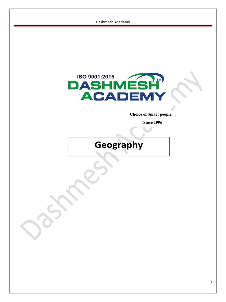 NCERT Class 8 Geography Book-1 | PDF | Agriculture | Soil