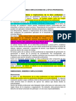 3.1.1 Dimensiones, Deberes e Implicaciones de La Etica Profesional