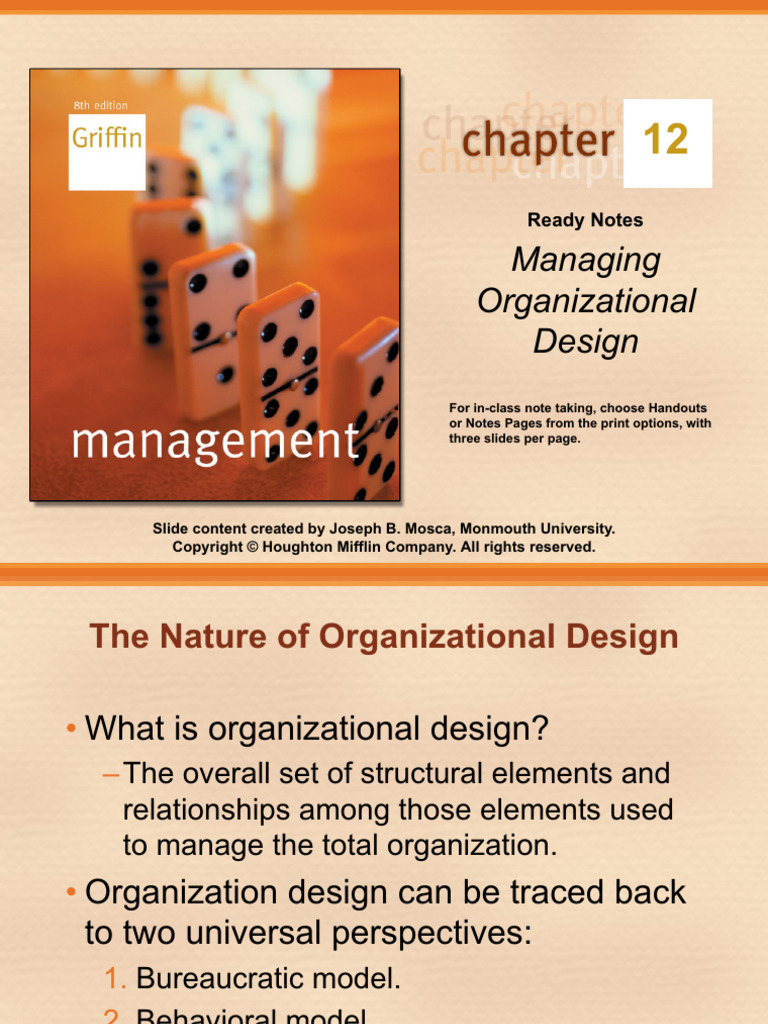 (MOB) Managing Organizational Design | PDF | Leadership ...