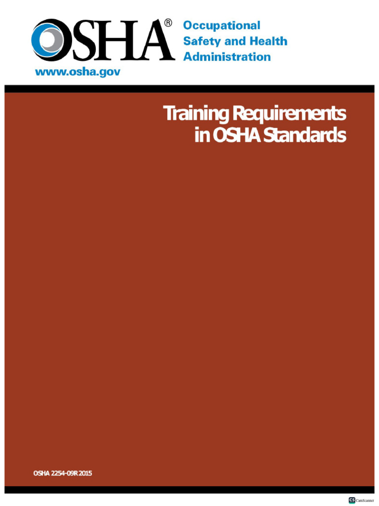 Training Requirements in OSHA Standards | PDF