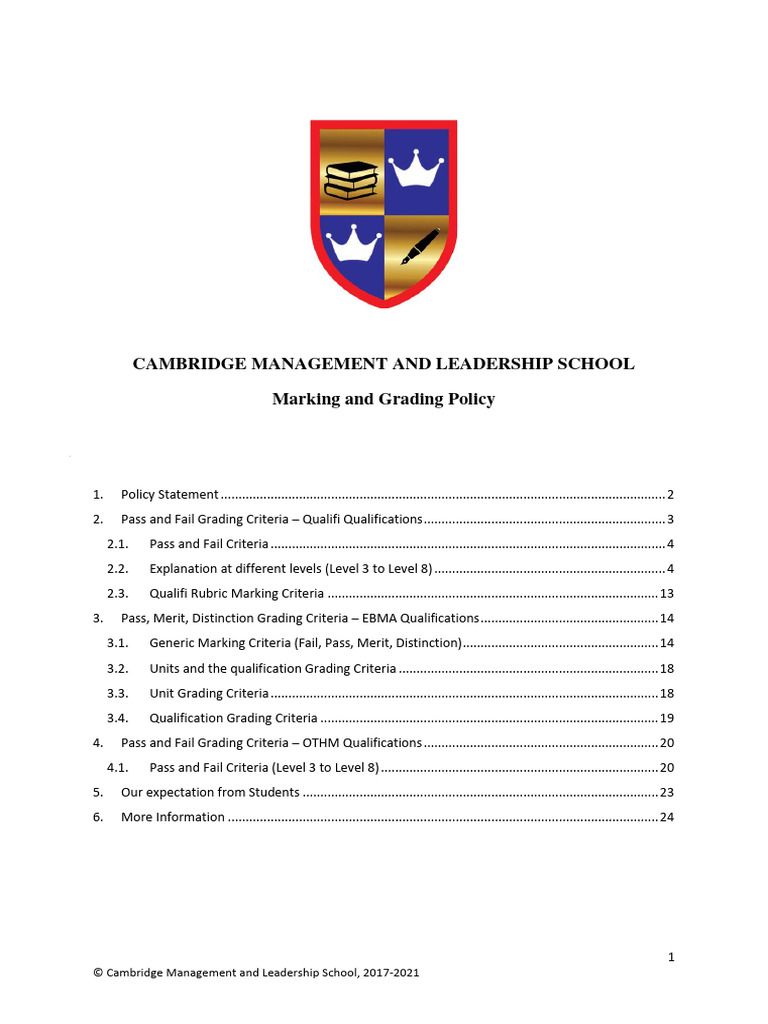 ISO Grading Criteria Overview | PDF | Methodology | Knowledge