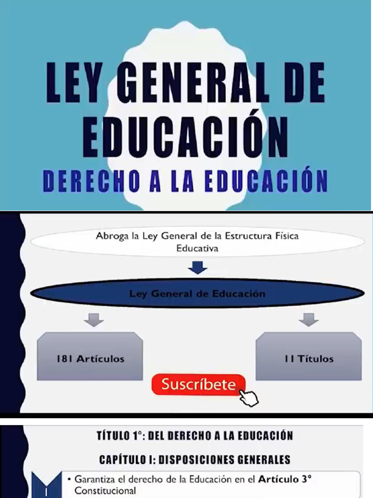 Ley General de Educacion Particularodades | PDF