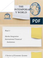 Week 3 Market Integration - International Financial Institution