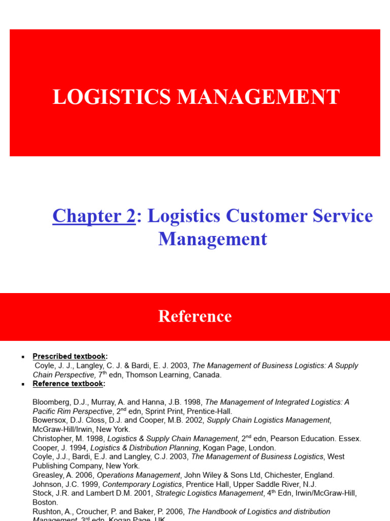 topic-2-logistics-customer-service-management-pdf-sales-logistics