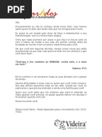 Carta Do Encontro Com Deus