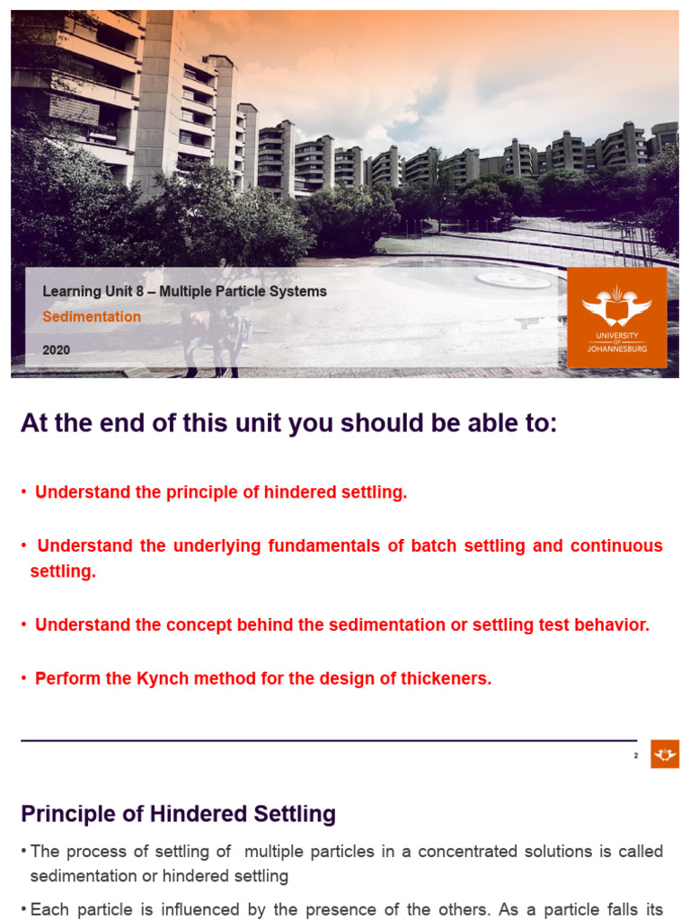 Learning Unit 8 - Sedimentation | PDF | Physical Phenomena | Mechanical ...