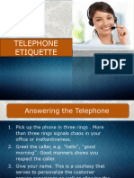 Telephone Etiquette