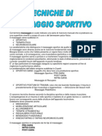 Tecniche Di Massaggio Sportivo