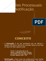 Intimação e Notificação