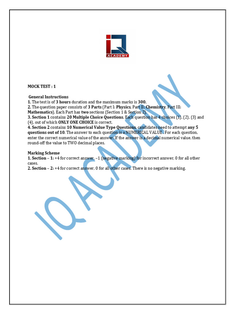 Jee Main Paper 1 | Download Free PDF | Ion | Waves