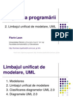 Ingineria programarii: Limbajul Unificat de Modelare, UML