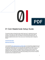 01 Coin Masternode Setup Guide