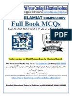 1st Year ISLAMIAT COMPULSORY Full Book Solved MCQs by Bismillah Academy 0300-7980055