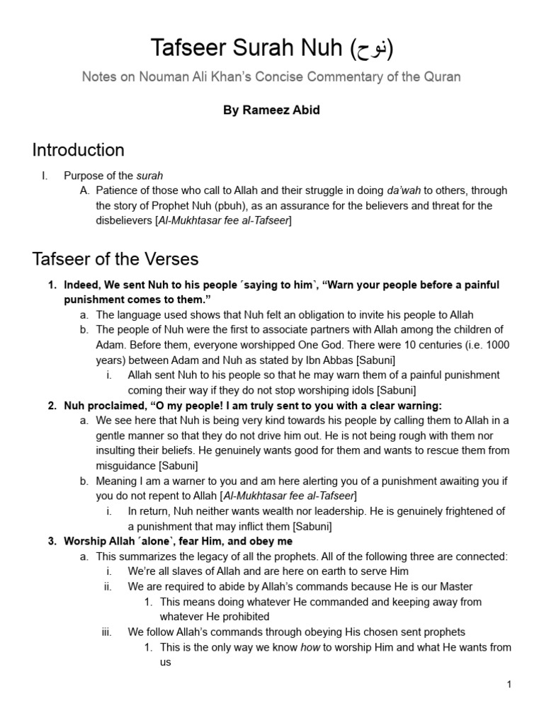 Tafseer Surah Pdf Forgiveness God In Islam