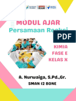 Modul Ajar Kimia - Menyetarakan Persamaan Reaksi Kimia - Fase E