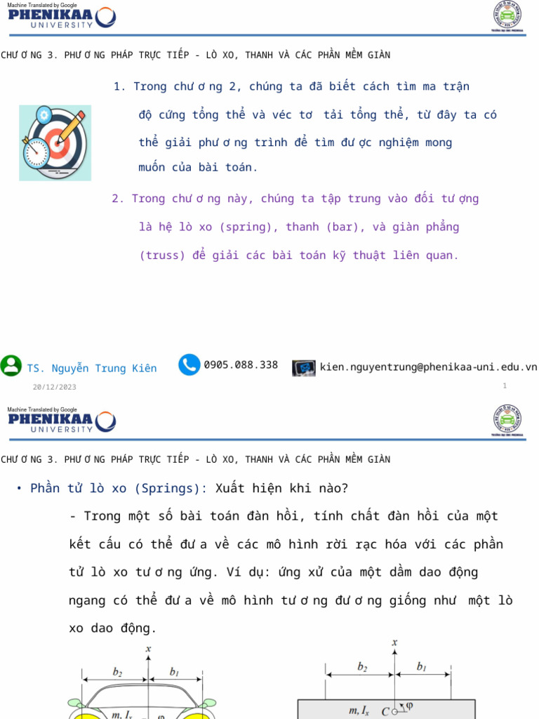 VEE703001 - Chapter 3 - Direct Method - Springs, Bars, and Truss ...