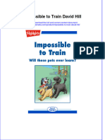 Download full ebook of Impossible To Train David Hill online pdf all chapter docx 