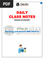 Indian Economy 09 - Daily Class Notes - UPSC Sankalp Hinglish