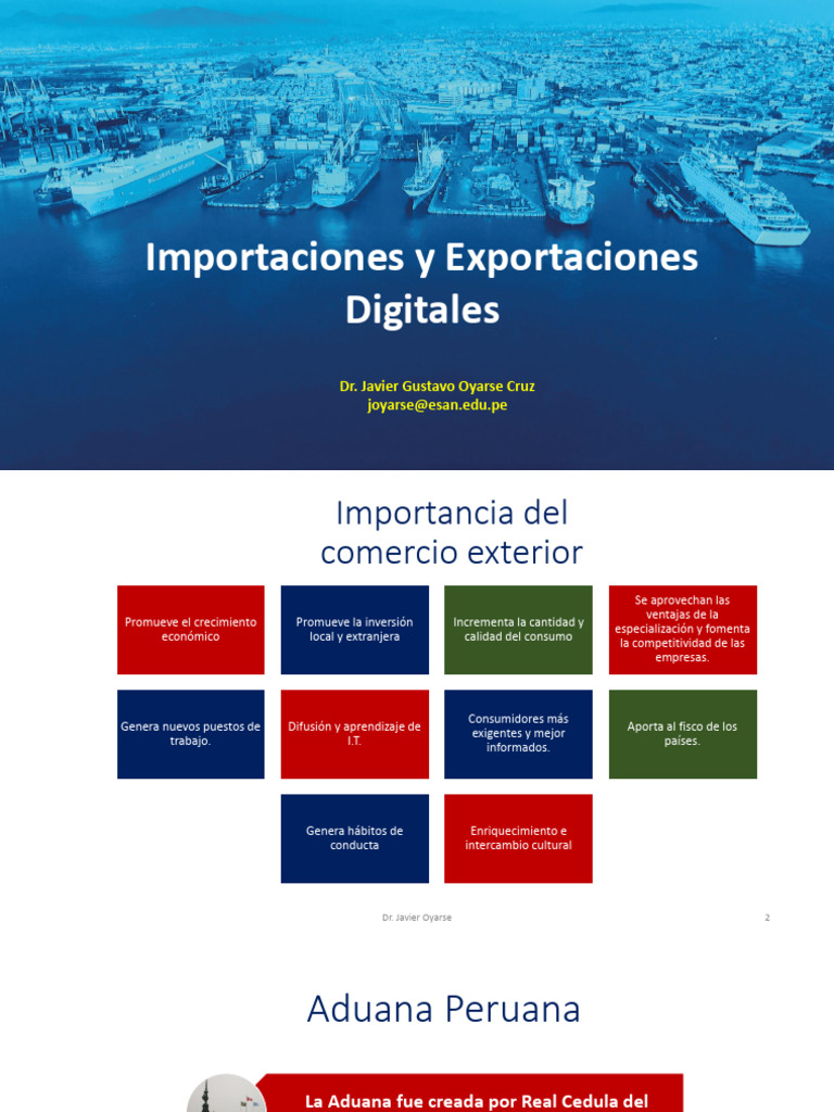 MATERIAL - Importaciones y Exportaciones Digitales | PDF | aduana | El ...