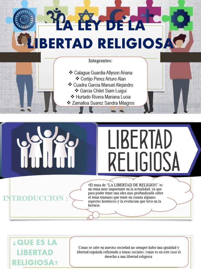 Ley de La Libertad Religiosa | Descargar gratis PDF | Libertad de ...