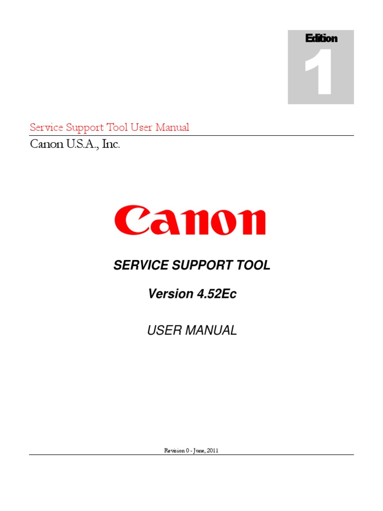 Canon service support tool sst software v4.11 download