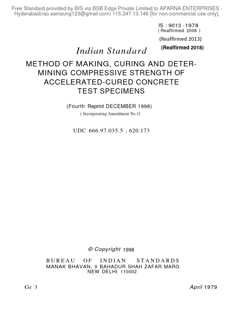 9013 Latest | PDF | Concrete | Building Technology