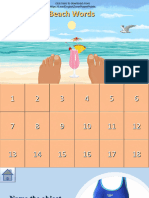 Beach Words Picture Game