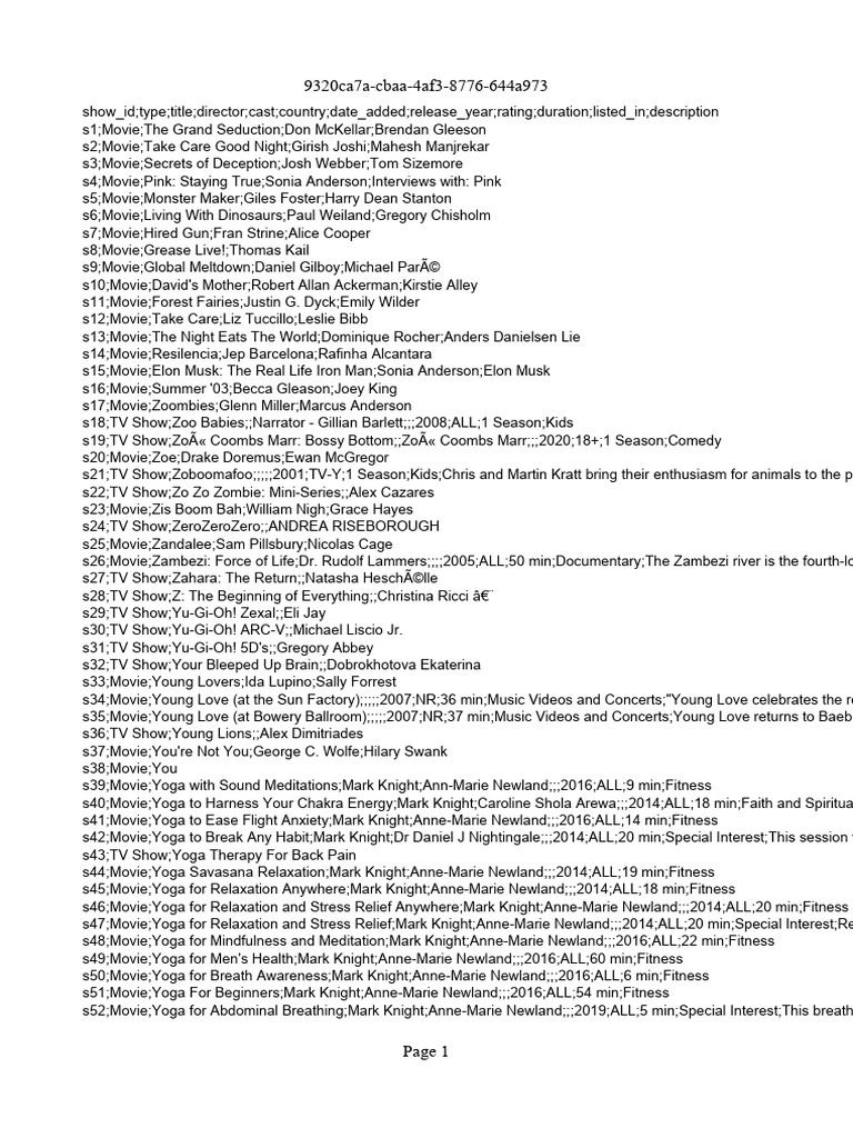 Amazon Prime Titles PDF Ashtanga Vinyasa Yoga