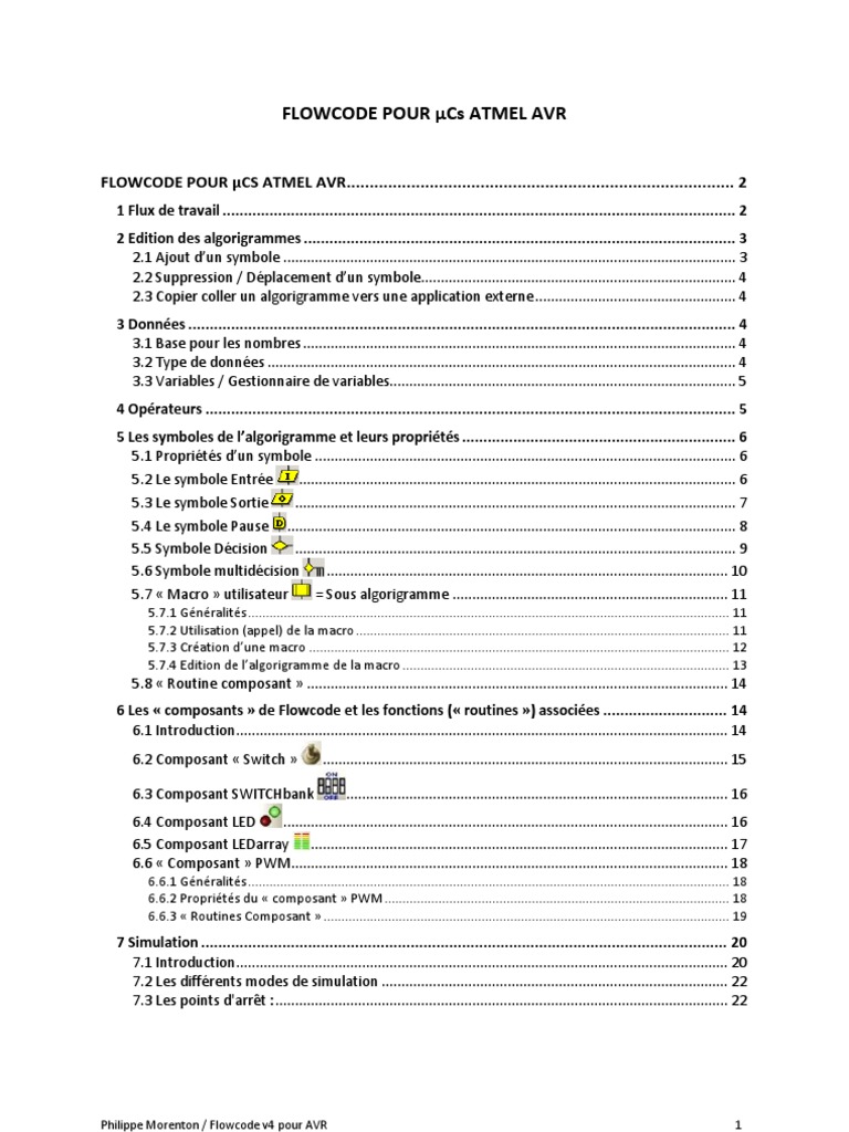 FlowCode Pour AVR (Élève) | PDF | C (Langage de programmation ...