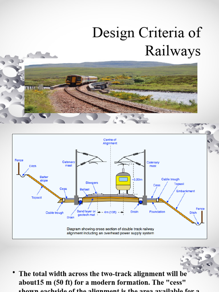 Railway Design Criteria Overview | PDF | Rail Infrastructure | Land ...
