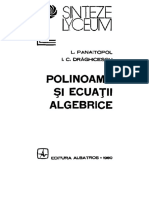 Panaitopol, L., Draghicescu, I.C. - Polinoame Si Ecuatii Algebrice