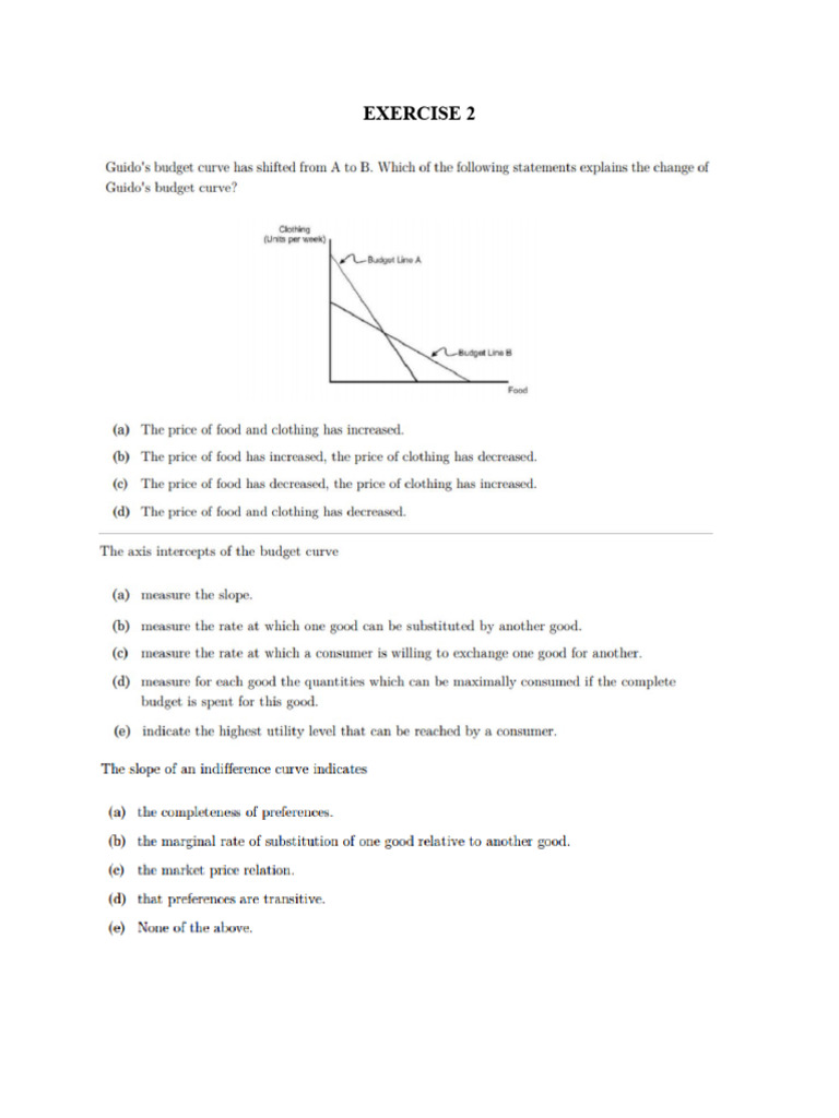Exercise 2 | PDF | Finance & Money Management | Social Science