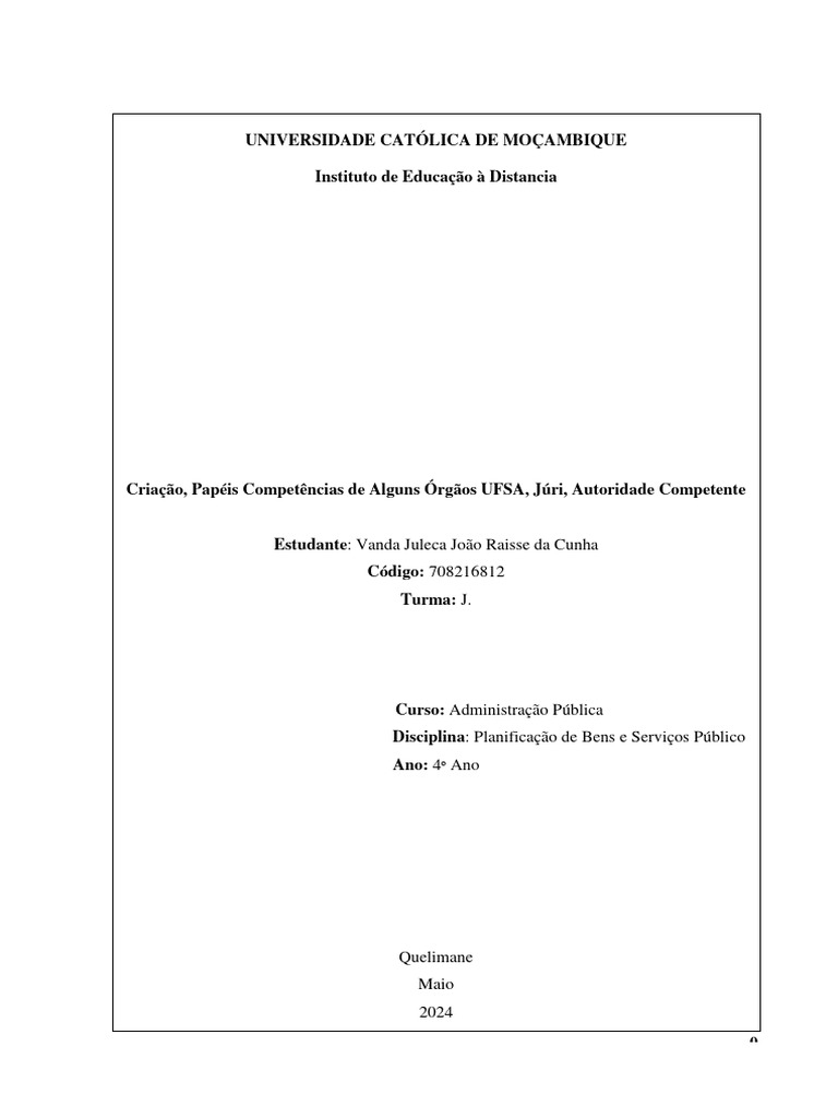 Competências da UFSA na Gestão Pública | PDF | Gestão de relacionamento ...