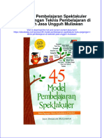 Full Download 45 Model Pembelajaran Spektakuler Buku Pegangan Teknis Pembelajaran Di Sekolah Jasa Ungguh Muliawan Online Full Chapter PDF