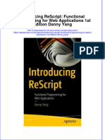 Download full ebook of Introducing Rescript Functional Programming For Web Applications 1St Edition Danny Yang online pdf all chapter docx 