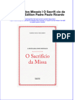 PDF of A Batalha Dos Missais I O Sacrifi Cio Da Missa 1St Edition Padre Paulo Ricardo Full Chapter Ebook