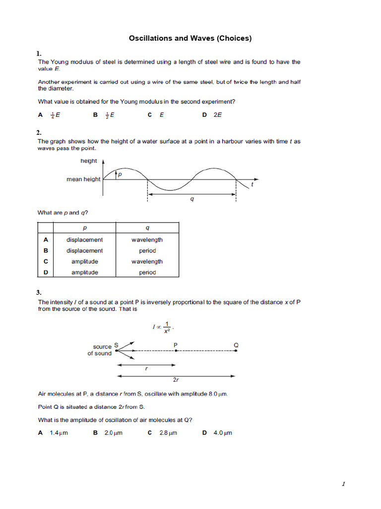 Oscillations and Waves | PDF | Science & Mathematics