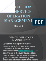 Production and Service Operation Management