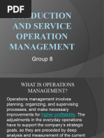 Production and Service Operation Management